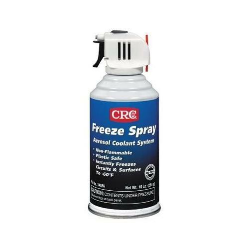 CRC Freeze Liquefied Gas Spray 10 Oz Aerosol Can With Trigger Clear for