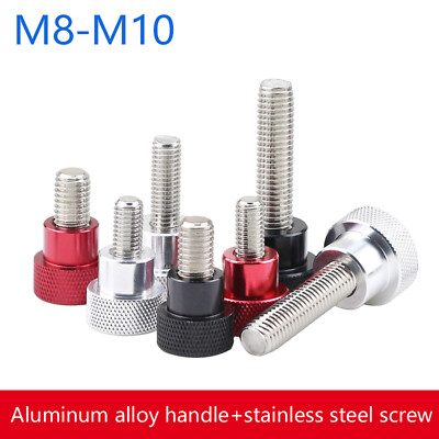 M8 M10 Rändelschrauben Edelstahl + Farbe Aluminium Stellschrauben Daumenschraube