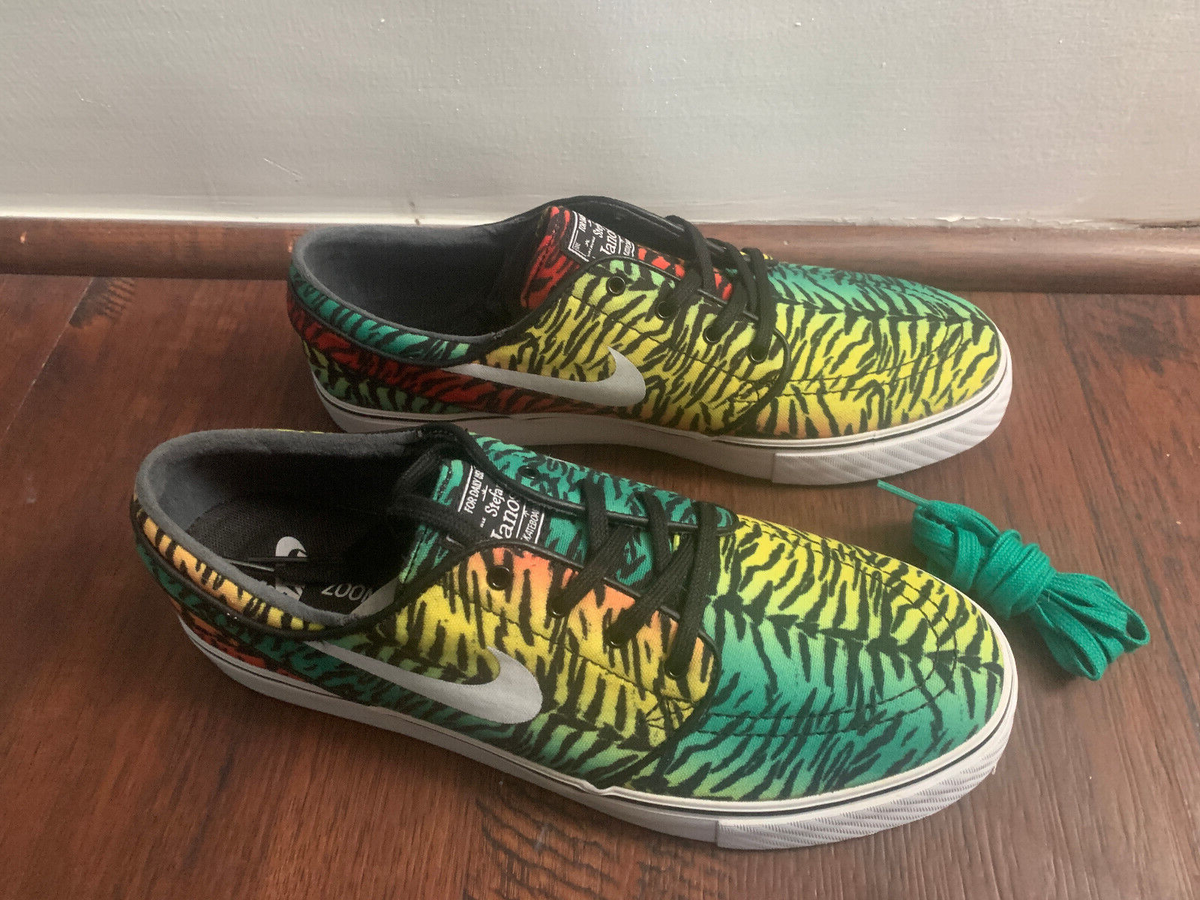 Men’s size 9.5-Nike Zoom Stefan Janoski Tiger Pack Rasta Skate Shoes 615957-613 RARE? Nike SB Zoom Stefan Janoski Tiger Stripe 69 Rasta  main image 3