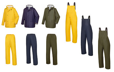 TEXXOR Regen Jacke List Nässeschutz Latzhose Regenkleidung Regenhose Regenjacke