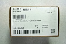 EMTEK ASSA ABLOY 8569US19 SQUARE SINGLE SIDED DEADBOLT 2 3/8" BLACK NEW