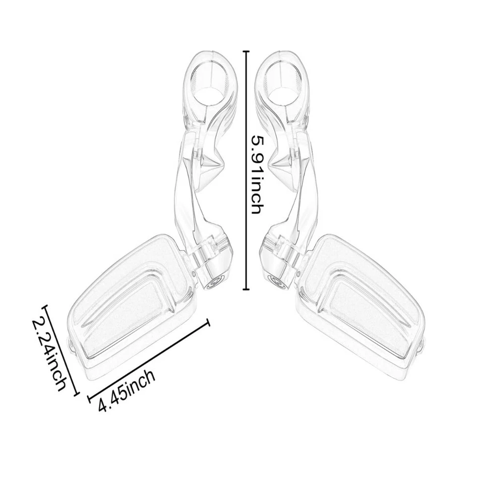 Montaje de estriba de flujo de aire Electra Glide Ultra Limited FLHTK 2010-15 para Harley 1,25" Foto 2 de 4