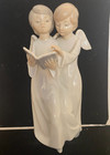 New ListingNao by Lladro Angel Choir 2 Angels Heavenly Choir Made In Spain Boy Singing