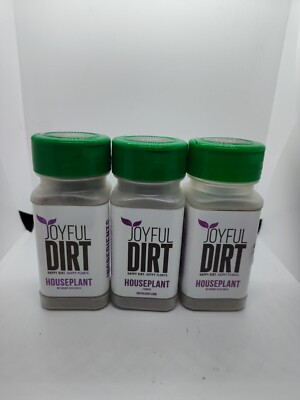 #ad 3 Pk Joyful Dirt Organics Houseplant Fertilizer Organic Plant Food 3 Oz Exp 8 24 $18.50