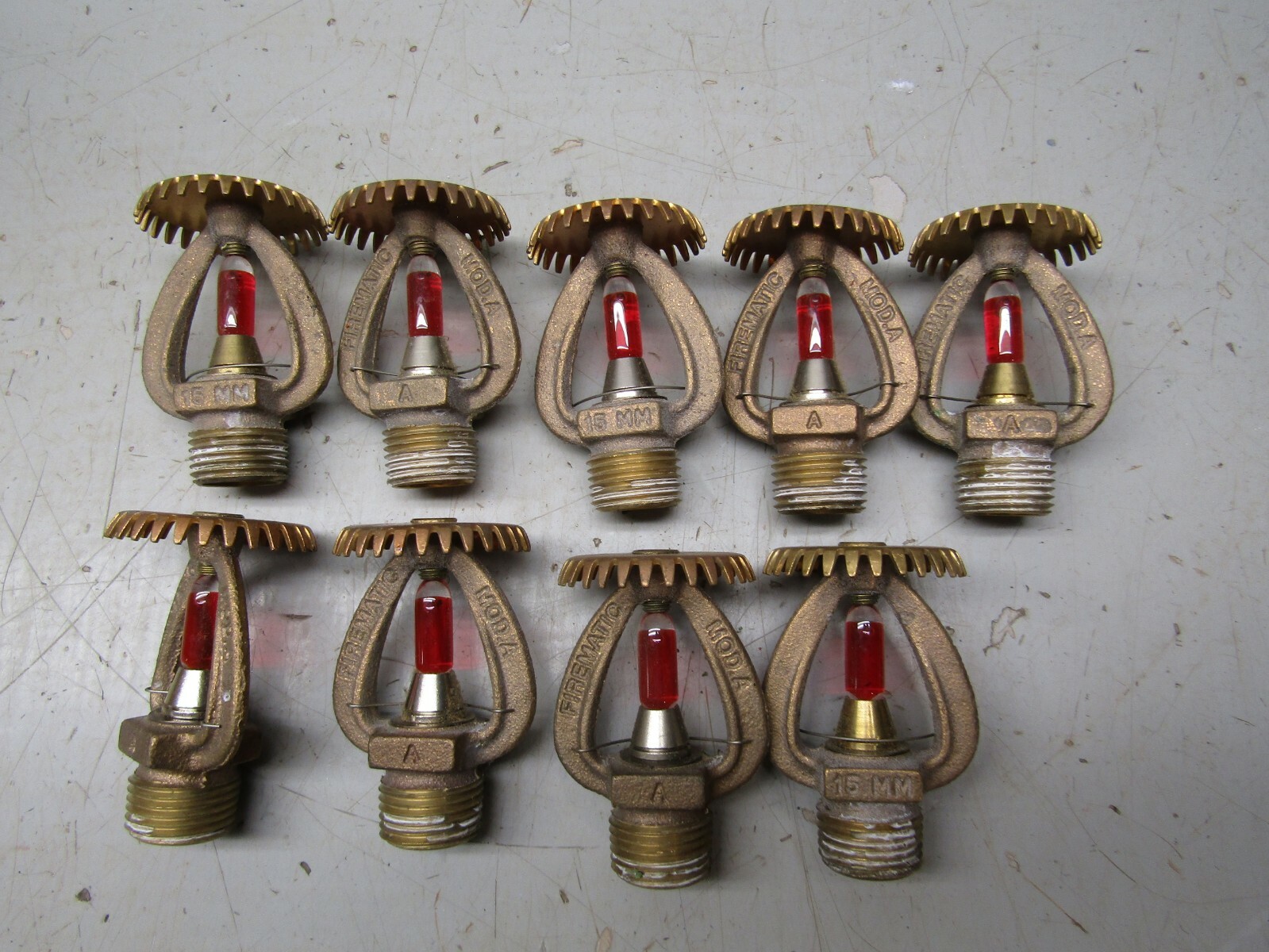Firematic Model A 15mm Fire Sprinkler Head Lot of 9! eBay