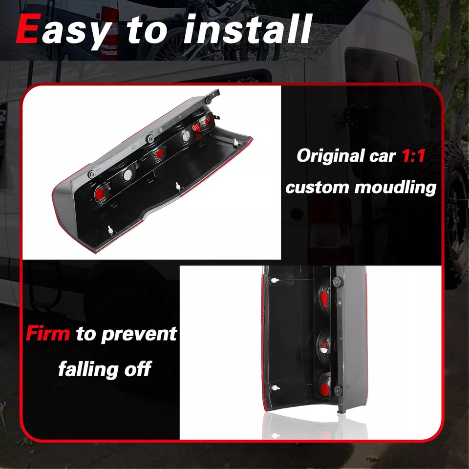 FOR MERCEDES SPRINTER W906 2007-2018 PAIR LEFT RIGHT REAR TAIL LIGHT DODGE - Image 3 of 4