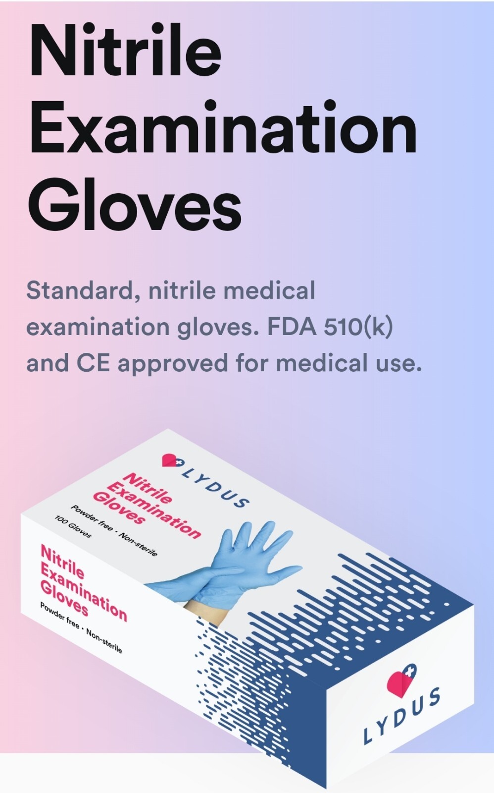 Gloves Nitrile Examination 1000 Units M Nitrile Examination Gloves-image