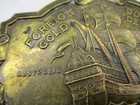 Vintage Livingston Wells & Co Belt Buckle Clipper ship Gold dealers colonial age — photo 2