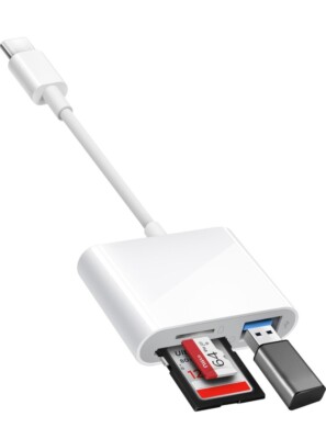 USB C SD Card Reader, USB 3.0 High Speed to SD/Micro SD Card Adapter Memory Card