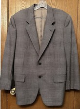 Corneliani Men s Gray Virgin Wool 100s 2 Button Sport Coat EU Size 50/US 40