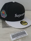 SS22 Supreme Spring Training Box Logo New Era Noir Gris 2   Casquette Chapeau 7 3/8