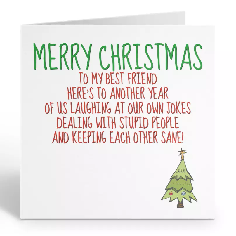 Best friend 2024 christmas card