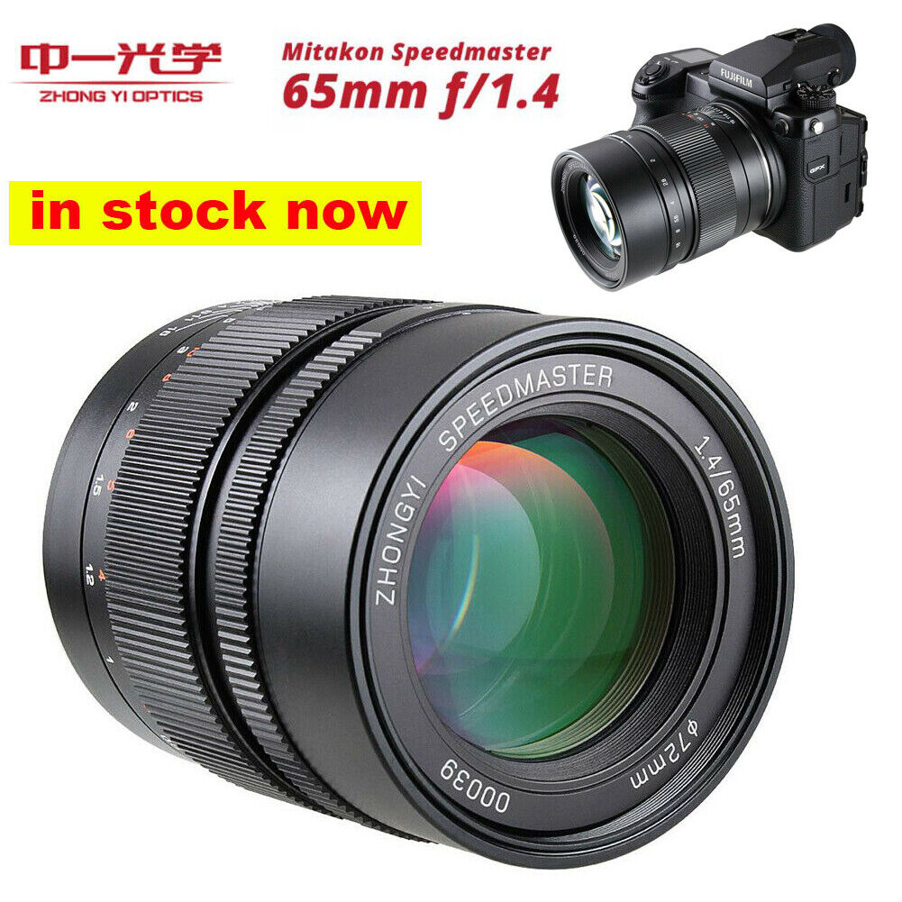 Zhongyi Mitakon Speedmaster 65mm F1.4 Manual Focus Lens For Zhongyi Mitakon Speedmaster 65mm F1.4 Manual Focus Lens For