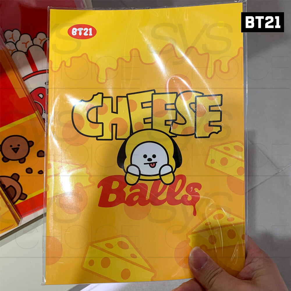 BTS BT21 Official Authentic Goods B5 Note Snack Ver 182x257mm 32P