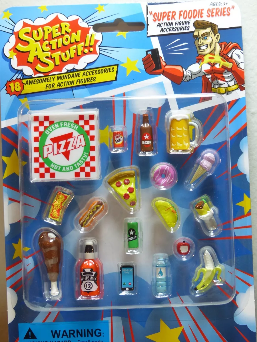 1:12 Super Action Stuff 6 in scale Foodie accessories food figures surprise