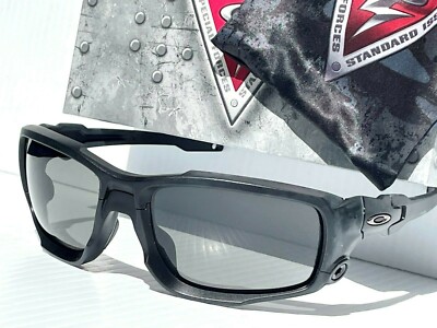 NEW* Oakley SHOCKTUBE Matte Black BALLISTIC Grey Lens Sunglass