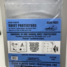 Pioneer SJ Side Loading Plastic Sheet Protectors 1-SJP for SJ-100 SJ-100K SJ-50R