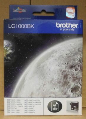 Brother LC-1000BK Tintenpatrone | Schwarz | Für Ausgewählte Brother Drucker