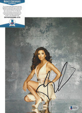 EVA LONGORIA SIGNED DESPERATE HOUSEWIVES 8x10 PHOTO SEXY ACTRESS BECKETT COA BAS