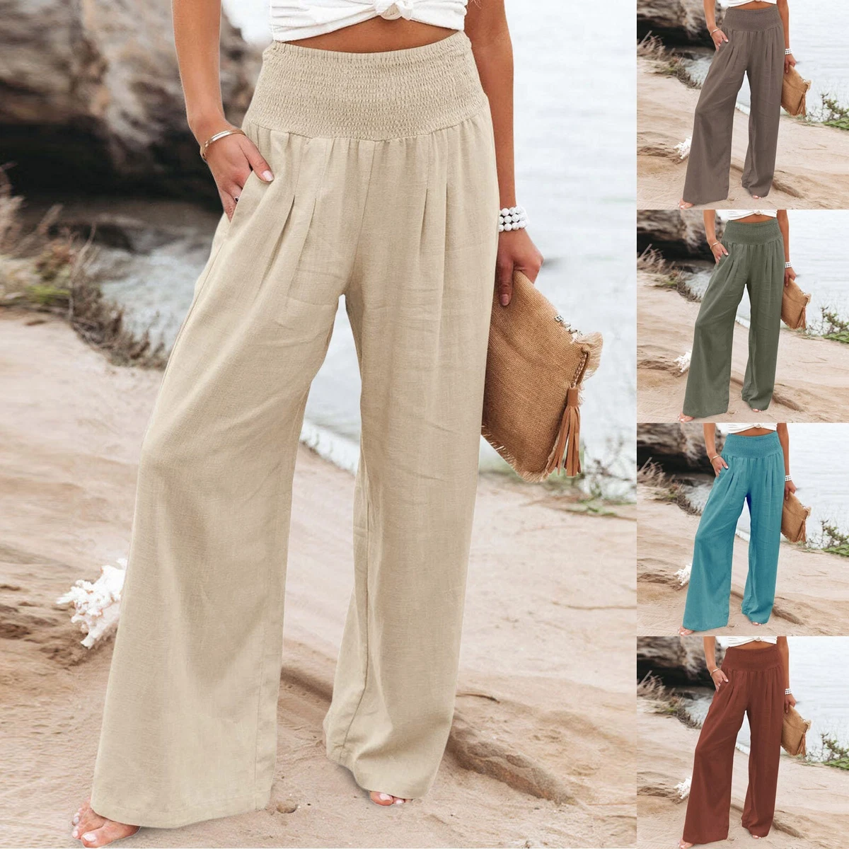 Share 85+ casual linen trousers ladies latest in.cdgdbentre