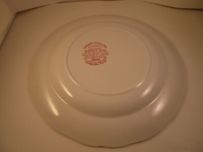 Vintage J & G J&G Meakin Red Merrie England Derbyshire Haddon Hall