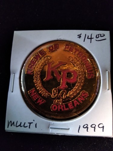 1999 Petronius Multicolor Doubloon - Mardi Gras - Picture 1 of 2