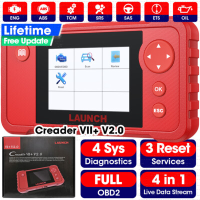 2025 Launch Creader VII+ V2.0 Profi KFZ Diagnosegerät Auto OBD2 Scanner CRP123