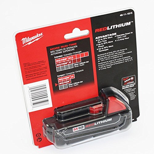 Milwaukee 48-11-1815 18V Lithium-Ion Compact Battery 2-Pack – Retail Package, High Performance For Power Tools 5 thumbnail image
