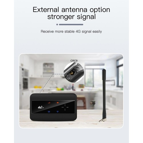 4G LTE MIFI Router With Antenna 10 Users Sharing 150MBPS Plug In Card Mobile - Afbeelding 13 van 30