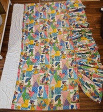Rare Holly Hobbie Bedspread Fabric Quilt Coverlet Blanket Ruffles Daybed Vintage