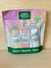 Mario Badescu TSA Friendly Body Soap Trio Coconut, Rose,  AHA Botanical Soaps
