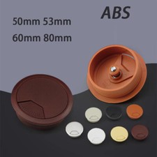 ABS Desk Table Grommet Cable Tidy Wire Hole Cover 50mm 53mm 60mm 80mm