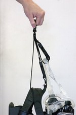 Fin and Mask Keeper Holder Strap Scuba Diving Brass Clip Black LR0221