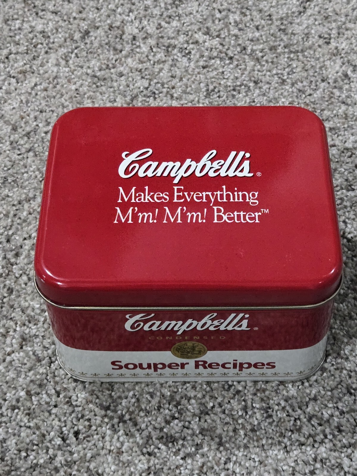 Campbells Souper Recipes Tin 6”x4” Red Tin Campbell’s Recipe Tin No ...