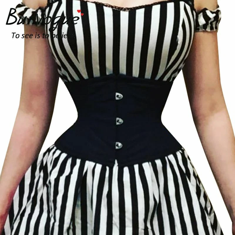 Burvogue Waist Trainer Corsets Slimming Shaper Belt Short Torso