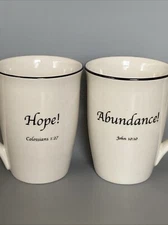 2 Bible Scripture Coffee Cups  Scripture Quotes Feed on the Word Religious