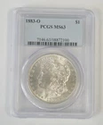 1883 O US Mint Morgan Silver $1 Dollar Coin Certified PCGS MS63