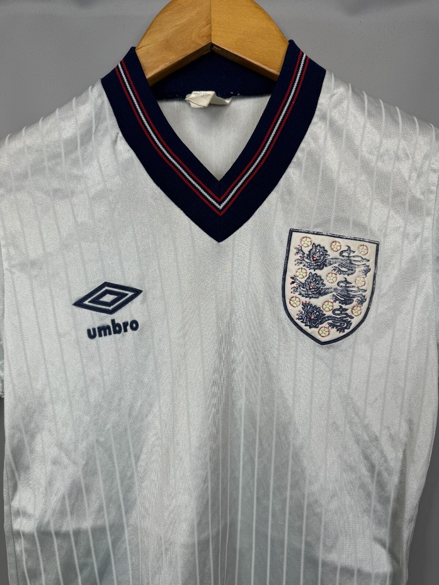 ENGLAND 1986 HOME SHIRT FOOTBALL SOCCER JERSEY UMBRO BOYS SIZE 30