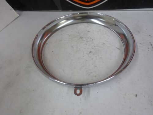Harley BT FL/FLST ELECCIÓN de OEM USADO CROMO O NEGRO 7" Faro TRIM Anillo - Imagen 4 de 11