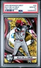 2024 BOWMAN'S BEST YELLOW LAZER #20 ELLY DE LA CRUZ ROOKIE RC 47/75 PSA 10