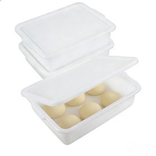 Buyitt Pack of 3 Pizza Dough Proofing Box, Bread Box and White