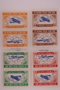 10th Natl Postage Stamp Show 40th Anniv US Air Mail Philatelic Souvenir Label