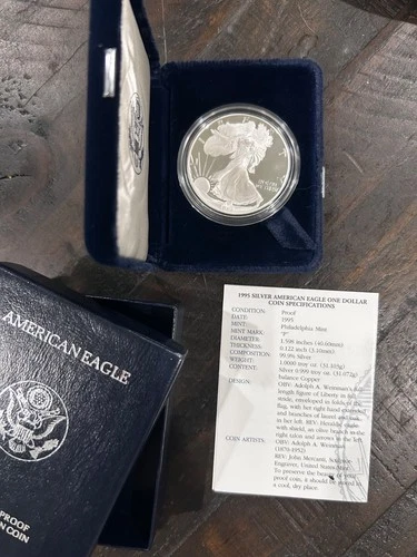 1995-P American Silver Eagle Proof — photo from another recent sale