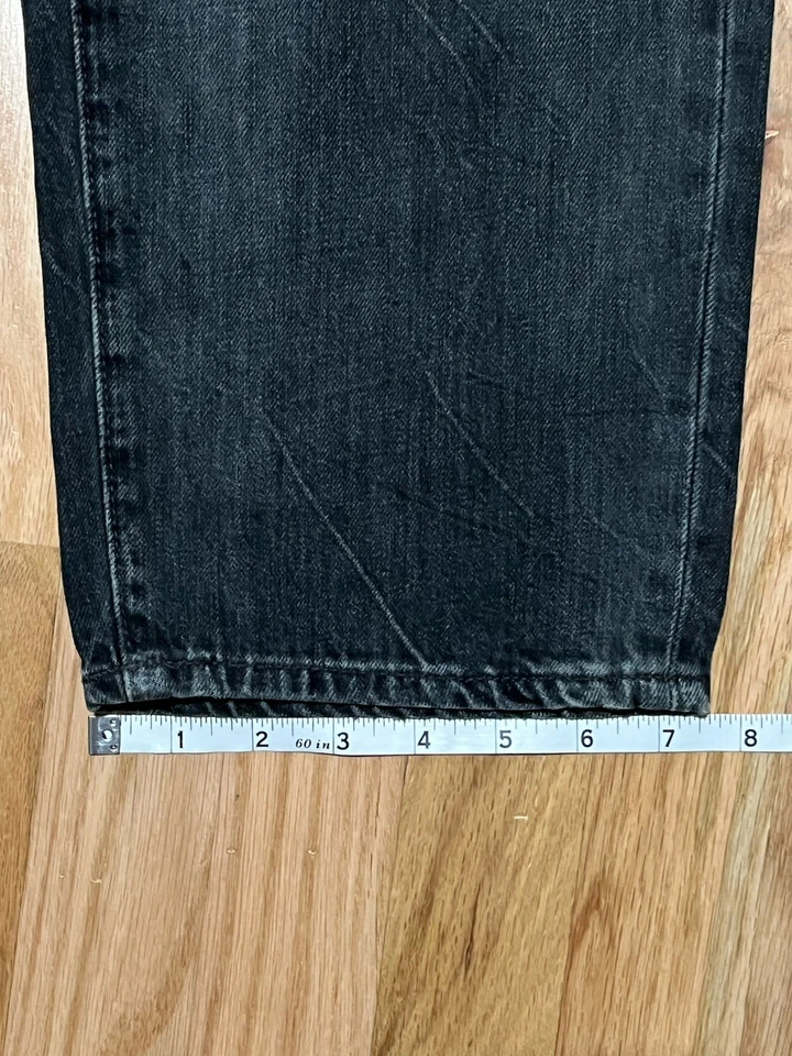 Ralph Lauren Men’s Sullivan Slim Jeans – Washed Black Graphic Patched – 42Bx32 - Image 4 of 4