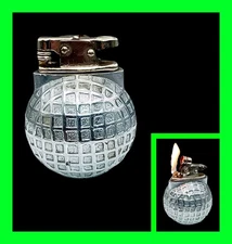 Stunning Vintage 1930's Golf Ball Semi Automatic Table Lighter - In Working Cond