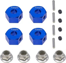 Aluminum 12mm Hex Wheel Hubs w/Axle Pins Nuts Replacement of 1654 for RC... 
