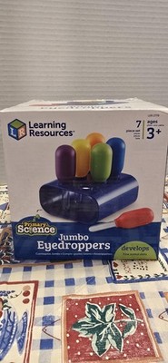 Learning Resources Primary Science Jumbo Eyedroppers Set 6 Ages 3+ Preschool Toy
