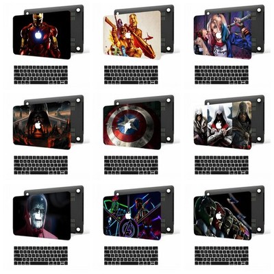 Cool Characters Rubberized Hard Cut Case Cover For New Macbook Pro Air M3 M4 M5