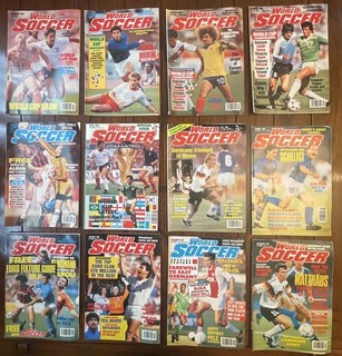 WORLD SOCCER Football Magazines Complete Year 12 Issues 1990 RARE Job Lot Bundle
