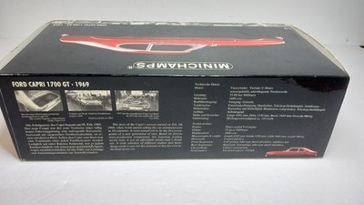 1/18 Minichamps 1969 Mercury Capri 1700 GT Coupe Red #180 08900